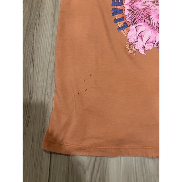 Van Halen Live 1982 Oversized Distressed Tshirt Size S - Picture 2 of 9